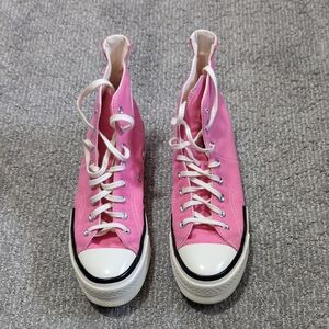 Converse Pink High-Top Platform Sneakers